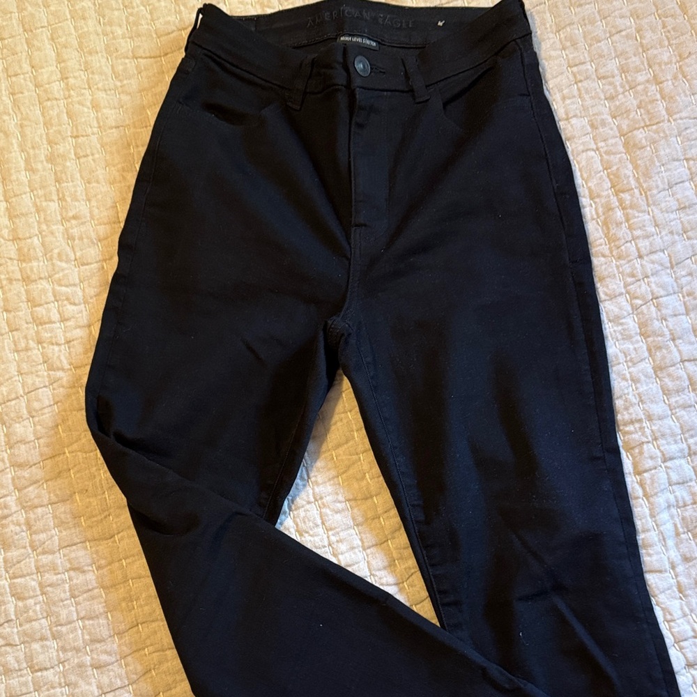 Black High-Rise Skinny Jeans